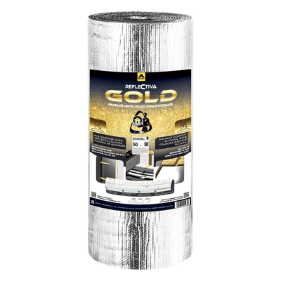 Reflectiva GOLD — folie și membrană termoizolantă reflectivă, barieră de vapori, izolație mansardă, 12 mp - Isoflect Insulation