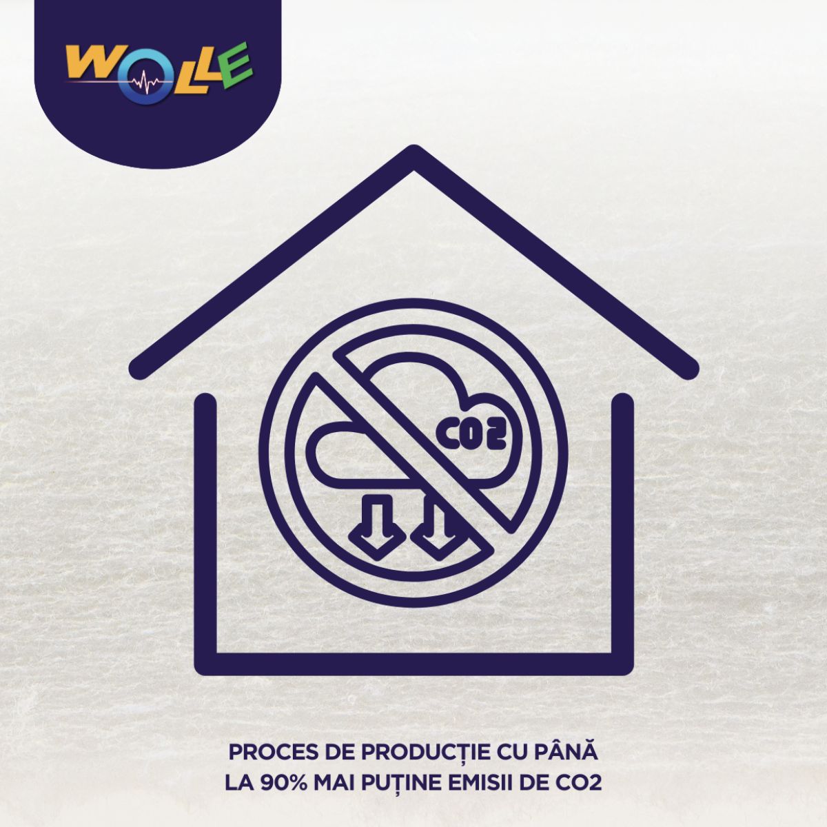 Wolle P800 rolă 6,1 mp, grosime 5 cm, lățime 0,61 m, conductivitate termică Lambda λ = 0,038 W/M2K - Isoflect Insulation