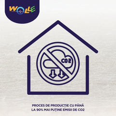 Vată termoizolantă grosime 5 cm, Wolle P800 rolă 15 mp, ZERO VOC, Hidrofobă, Lambda 0,038 W/M2K