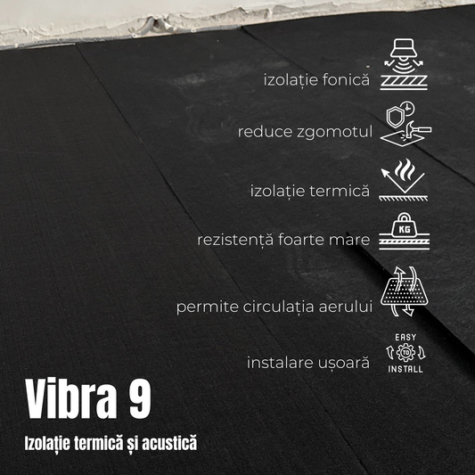 Vibra 9, placa pentru izolare termică și fonică a pardoselilor, pachet 6,7256 mp