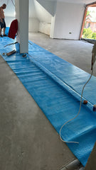 Membrană termoizolantă pardoseli Isoflect FLOOR PRO 40 m²/rolă, multiple funcții (barieră de vapori + izolație termică + barieră Radon + amortizor vibrații + bandă perimetrală)
