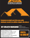 Interior Standard System 10 **, R = 7.10 m2•K/W, U= 0.137 W/m2•K, corresponding Lambda λeq = 0.0220 W/mK