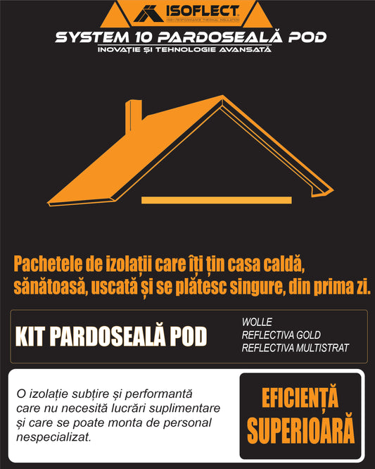 Kit izolație pardoseală pod