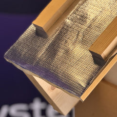 Roof Pro - folie anticondens cu suprafață reflectivă 96%, topire folie aluminiu de la 580 Grade Celsius
