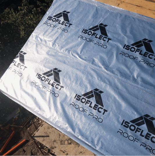 Roof Pro - Folie Acoperiș cu Aluminiu Pur | Membrană Difuzie Anti-Condens | 75 m² - Isoflect Insulation