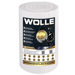 Wolle P800 rolă 12 mp, grosime 5 cm, lățime 1,20 m, conductivitate termică Lambda λ = 0,038 W/M2K - Isoflect Insulation